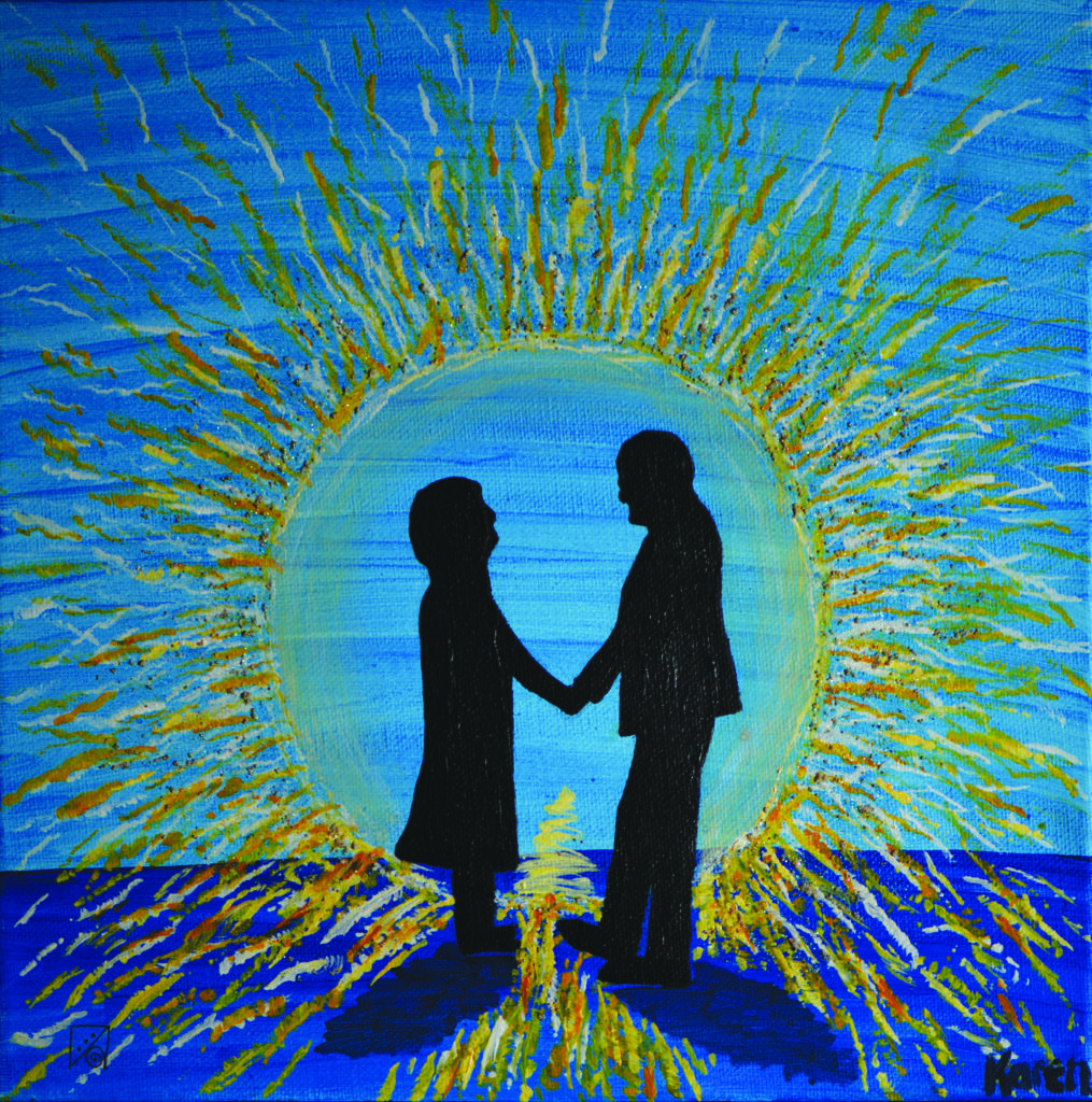 Mom and Dad in The Light painting by Karen Kubicko