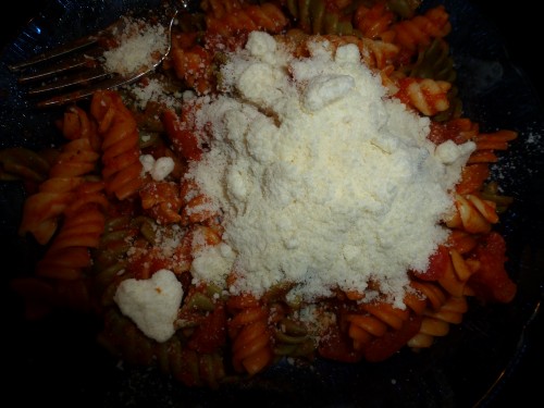 Better view of love in my pasta Better view of love in my pasta