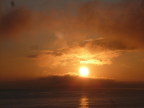 Seeing a sunrise or a sunset always makes me smile.