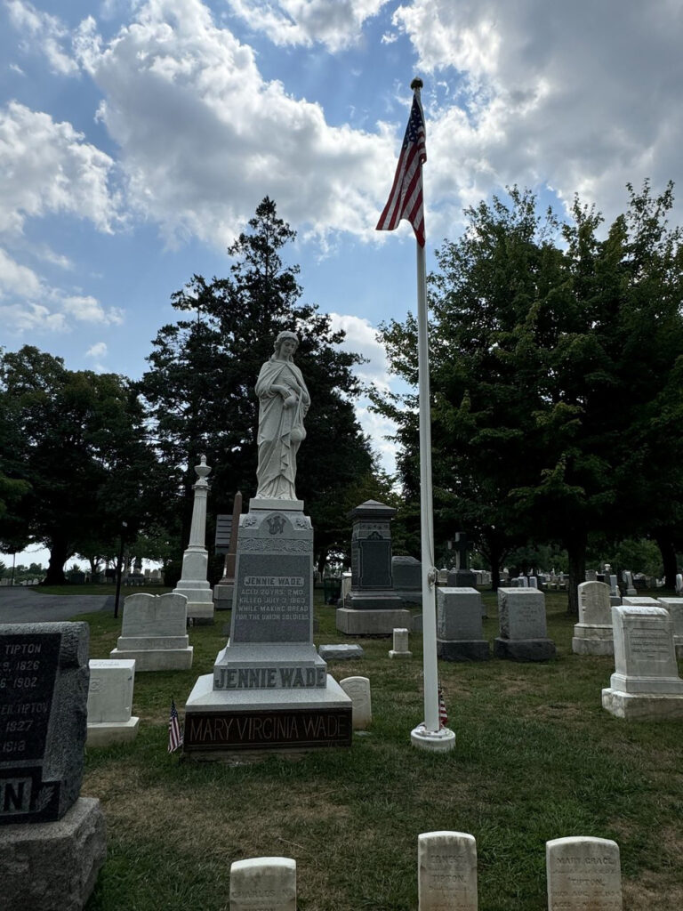 Jenny Wade tombstone Cemetary Gettysburg PA